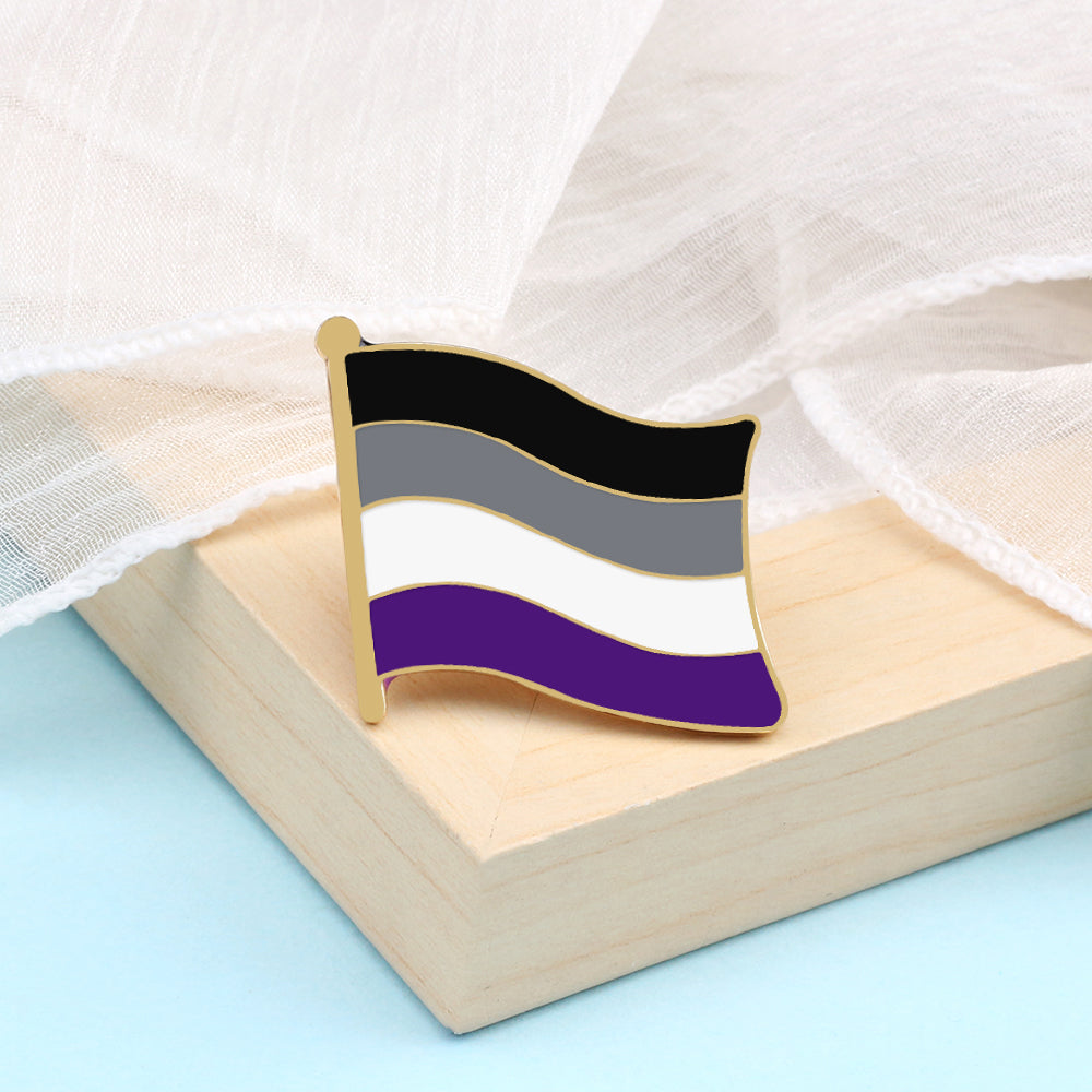 Asexual Flag Enamel Pin