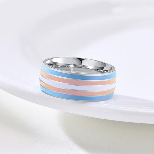 Transgender Colour Block Ring